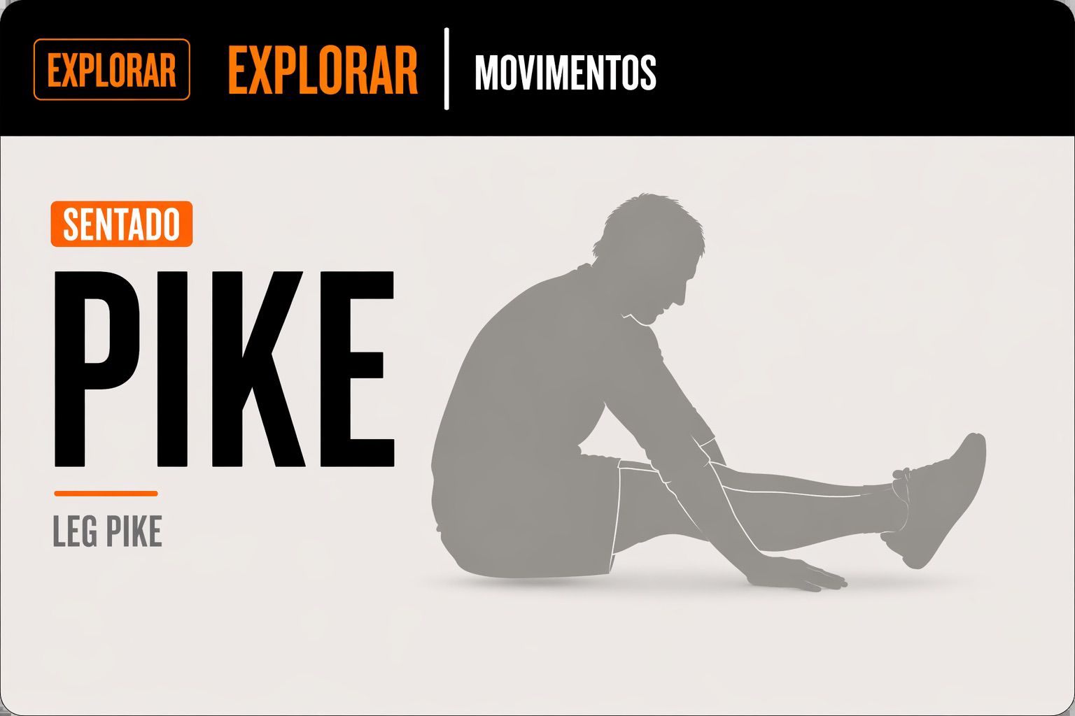 Movimento Leg Pike da Linha Metabólica